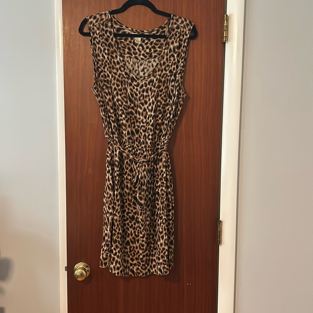 Lucky Brand Dress, Leopard Print, Size XL